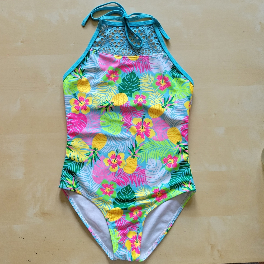 YMI Tropical Girls One Piece Bathing suit